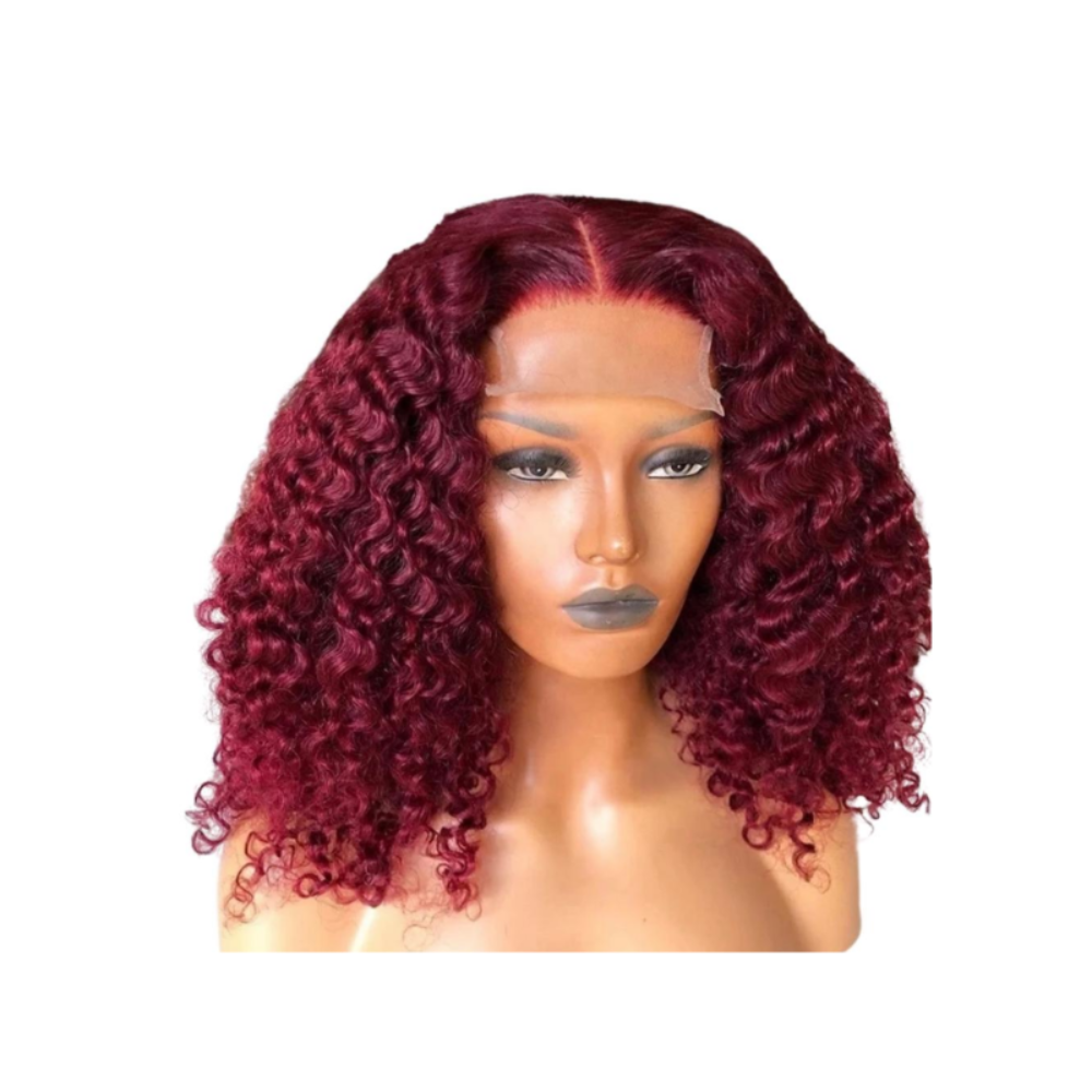 Burgundy  wet wave wig