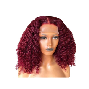 Burgundy  wet wave wig