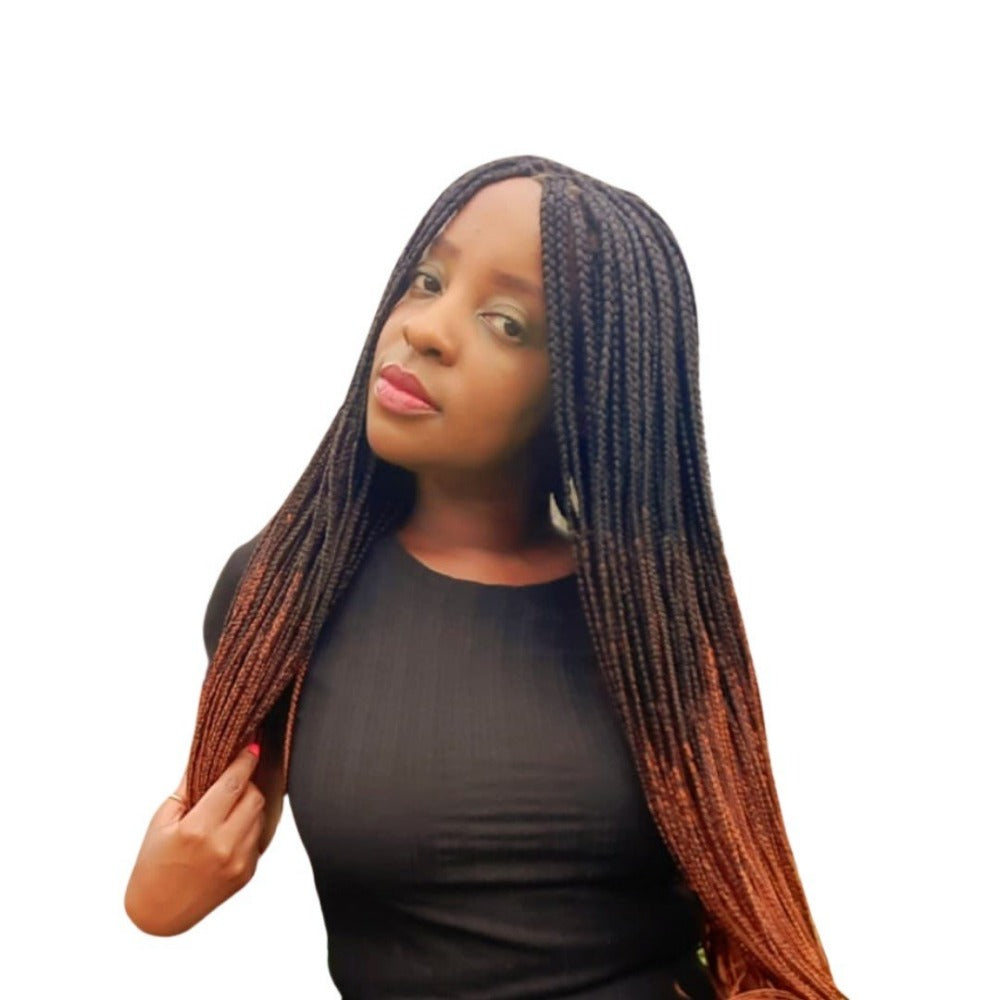 ZURI three toned braided wig ( Three weeks for production )